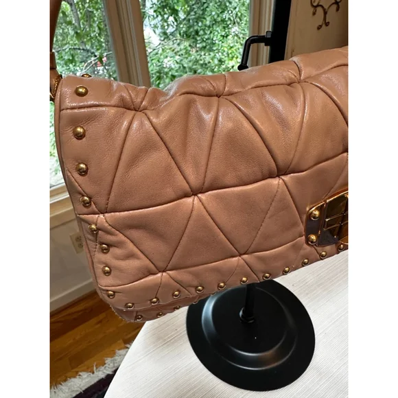 Miu Miu Brown Leather Shoulder Bag - Picture 3 of 15